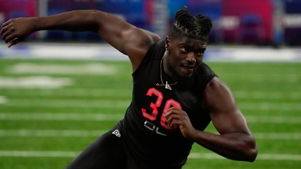 Michigan defensive lineman David Ojabo